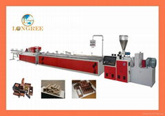 WPC/PVC door panel extrusion line