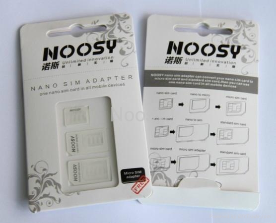Noosy Nano/Micro/Standard sim card adapter for Cellphone 2