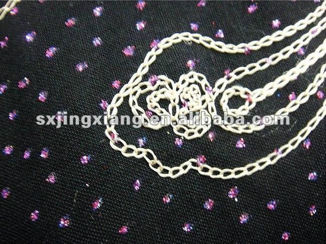 Rayon Embroidery wholesale Fabric with metallic