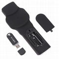 hotel remote control with 2.4G RF wireless mini keyboard mouse and IR learning 3