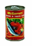 Canned sardine fish in Tomato Sauce