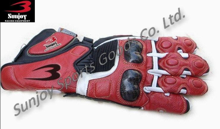Red Motorcycle Racing gloves Supplier