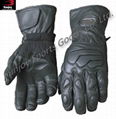 Black Full Finger Mototorcycle Gloves 1