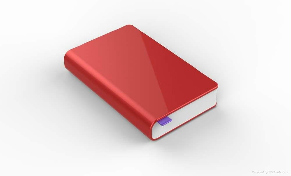 Book shaped power bank with 11000mah capacity, classical style