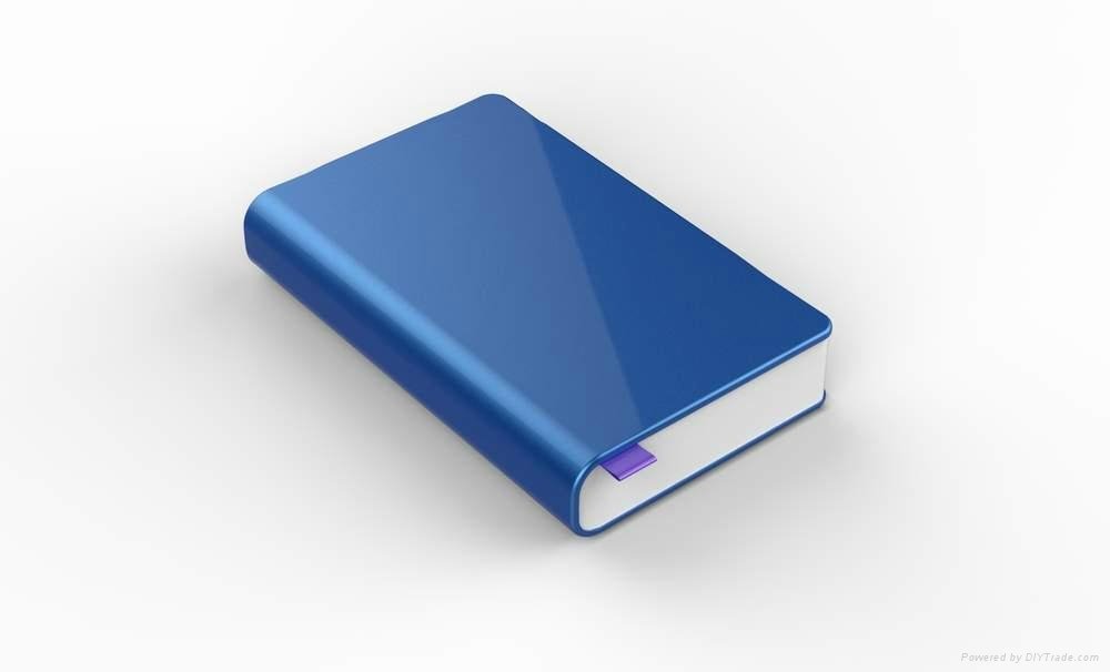 Book shaped power bank with 11000mah capacity, classical style 3