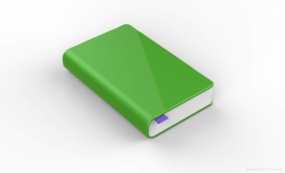 Book shaped power bank with 11000mah capacity, classical style 4