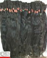 Russian Virgin Raw Bulk Hair ponytails 1