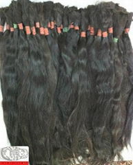 Russian Virgin Raw Bulk Hair ponytails