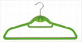 hanger/ velvet hanger/ flocked hanger/ clothes hanger/plastic hanger 1