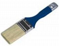 flat paint brush, paint roller, putty