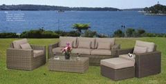 garden wicker sofa coffee table set patio outdoor rattan cane furniture 016