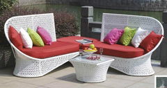 garden wicker sofa coffee table set patio outdoor rattan cane furniture 022