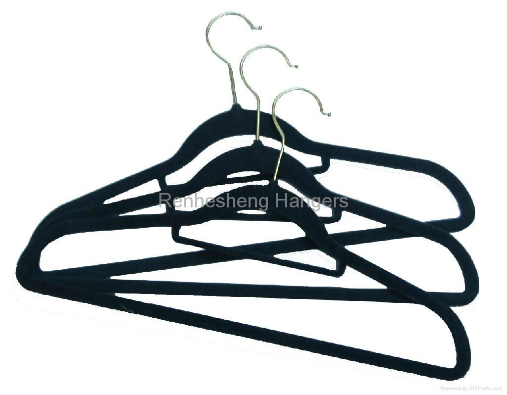 Clothes Velvet Flocked hanger 3