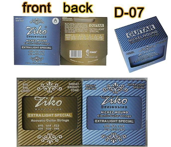 good price and quality cheap yellow acoustic or electric guitar strings 