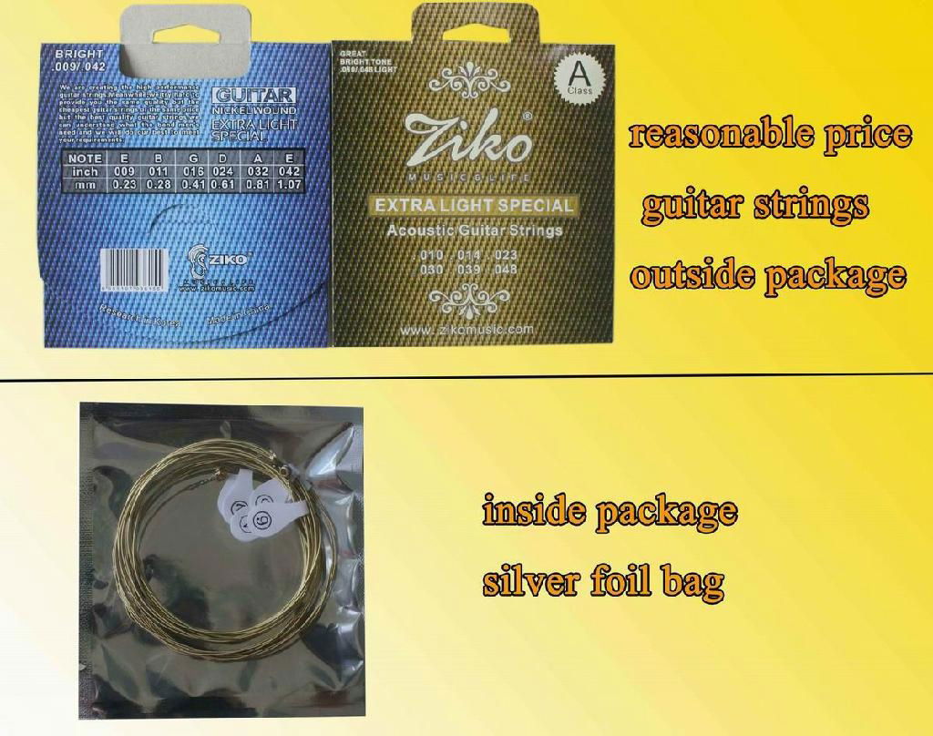 good price and quality cheap yellow acoustic or electric guitar strings  2