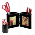 2012 Pencil cup with Photo Frames Black