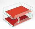 2012 2-Pack Desk Tray Set w/Risers A4