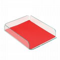 2012 Glasstique Desk Tray A4 Green NEW 1