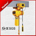 electric chain hoist 1t hook fixed type 1