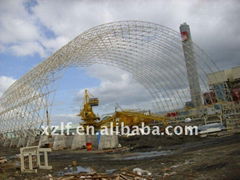 Steel structure shed - barrel frame