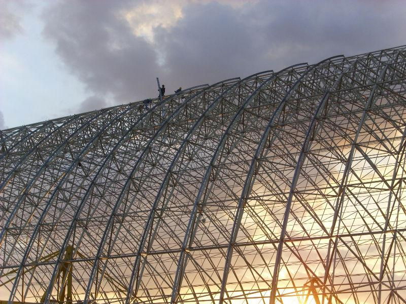 Steel structure shed - barrel frame  3