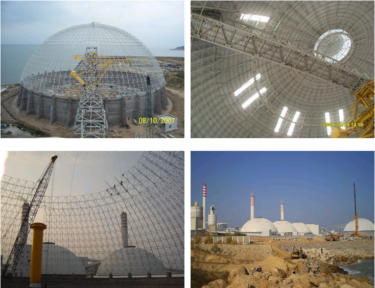Houshi Power Plant Dome Coal Storage steel structures 2