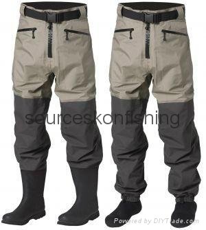 Breathable waist wader