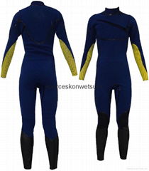 Front zip entry fullsuits/steamers