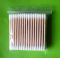 wooden Cotton Buds in The Polybag (100PCS) 1