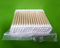 wooden Cotton Buds in The Polybag (100PCS) 2