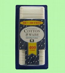 400pcs cotton buds in the blister card