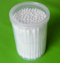 100pcs cotton buds in the pp revolve can