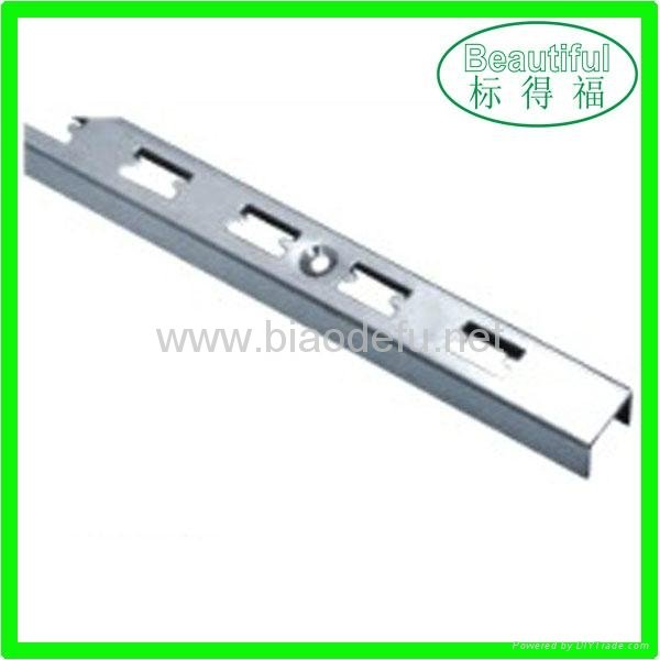 Chrome plating shop display metal slotted channel