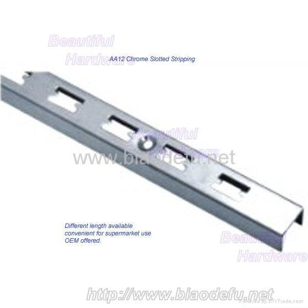 Chrome plating shop display metal slotted channel 2