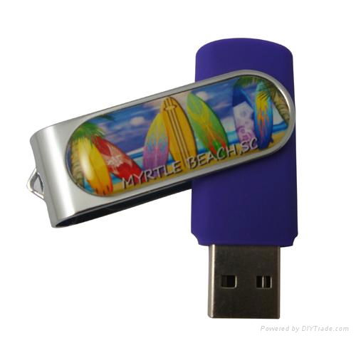 Classic swivel domeing usb flash drive 2