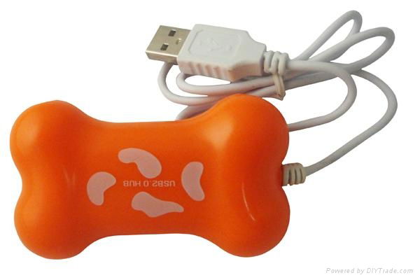 Bone shaped USB HUB