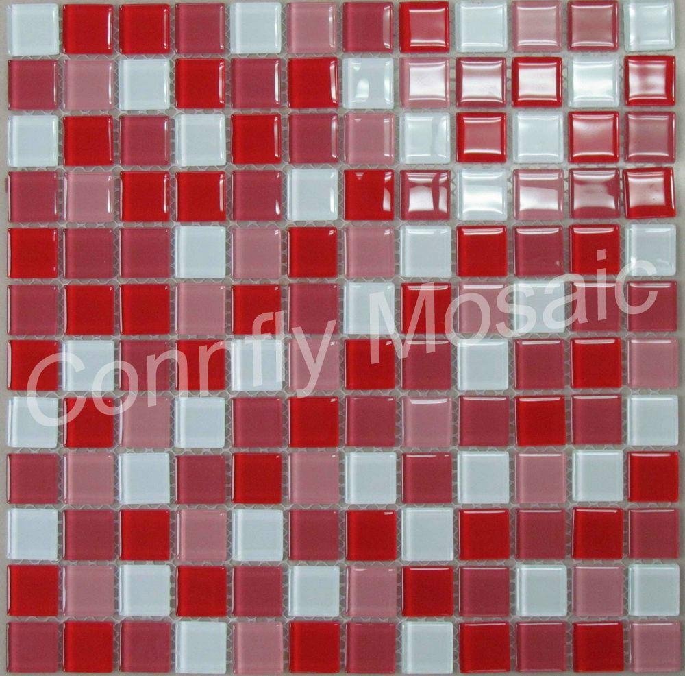 Red Series Grossy Glass Mosaic  3