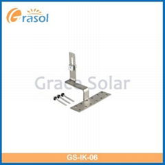 Solar panel roof mounting hook