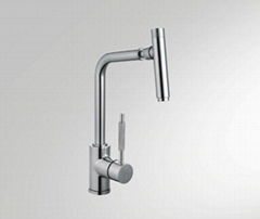 Single handle kitchen faucet mixer tap with bubble universal rmoving head