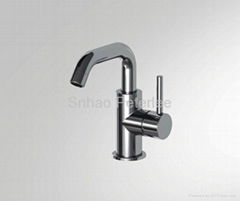 Single handle basin faucet mixer tap with bubbler