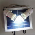 Portable 3w mini solar lighting system for home