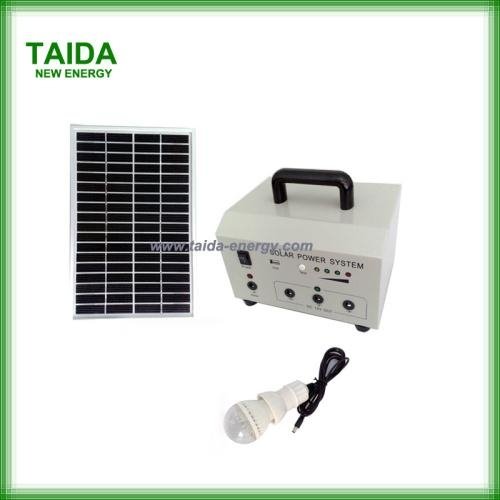 20w emergency solar lighting system with charger 