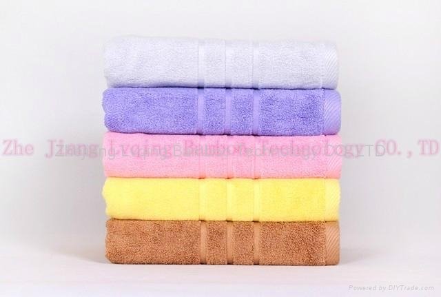 Lvqing Bamboo fiber striped satin bath towel