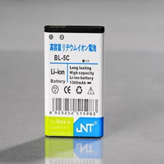 rechargeable Li-ion mobile phone battery BL-5C 1100mAh for Nokia