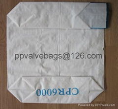 PP woven laminated valve bag 25kg packing