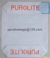 PE block bottom valve bag for 25kg packing