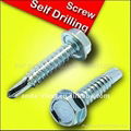 HEX HEAD SELF DRILLING SCREW WITH EPDM WASHER  4