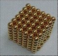D12mm Neocube Magnet With Gold Coating (N35)