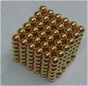 D12mm Neocube Magnet With Gold Coating (N35)