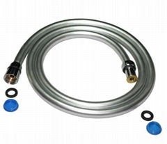 silver-grey  pvc flexible hose